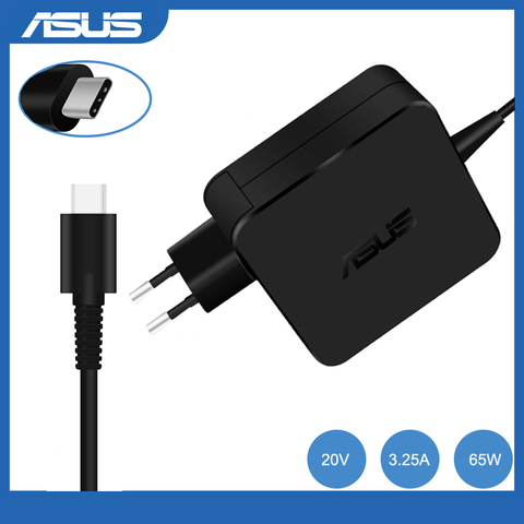 Зарядное устройство USB Type-C для ноутбуков Asus, адаптер питания для ноутбуков Asus, ThinkPad 20 в, 3,25 А, 15 В, 3 А, 9 В, 3 А, 12 В, 3 А, 5 В, 2 А переменного тока, 65 Вт ► Фото 1/5