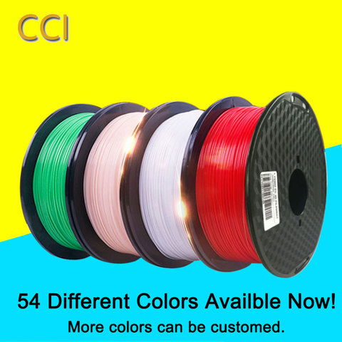 PLA 1,75 мм 1 кг нить 3d принтер фиалмент 54 Цвета 3d Ручка печатные материалы многоцветный высокое качество FDM пластиковый материал CCI ► Фото 1/1