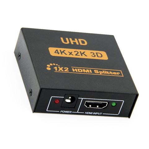Сплиттер UHD 3D HD HDMI 4K, сплиттер HDMI 1X2 1080P, переключатель Сплита 1 в 2 выхода, ретранслятор, усилитель для HDTV DVD PS3 Xbox ► Фото 1/6