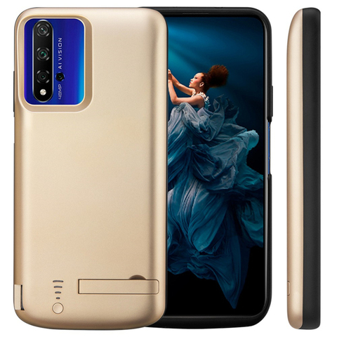 Nova 5t 5000mAh Чехол для аккумулятора для huawei Nova 5T внешний аккумулятор, дополнительный чехол для зарядного устройства, Подставка для зарядки, зад... ► Фото 1/6