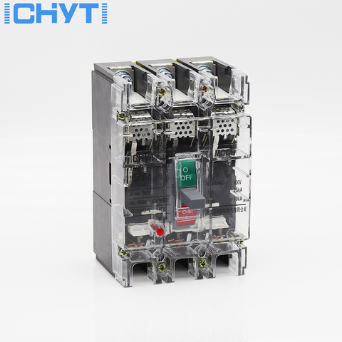 Автоматический выключатель ICHYTI MCCB 3 P 160A 180A 200A 250A CB, однофазный трехполюсный Заземленный защитный чехол с высоким током ► Фото 1/6