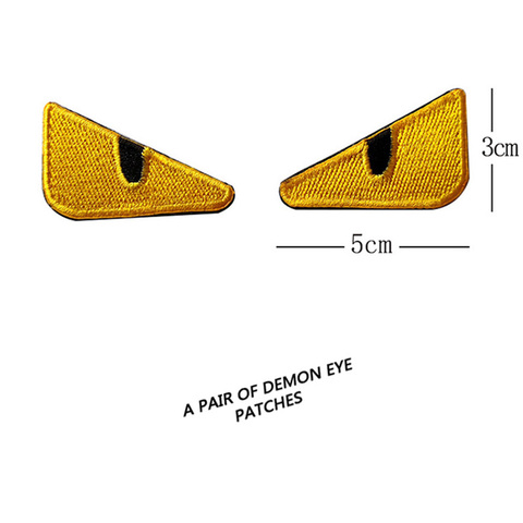 Вышитые патч уродцу демон глазную повязку забавные липучки мотоциклы тактические заплатки армии airsoft на открытом воздухе изготовленное на заказ ► Фото 1/5