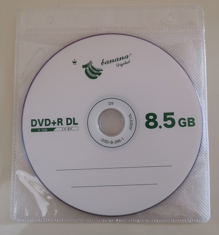 DVD + R DL 8,5 GB dual layer D9 8X 240min 10 шт./лот Бесплатная Доставка Оптом ► Фото 1/2