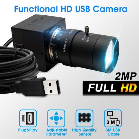Камера видеонаблюдения Sony IMX322 с USB, H.264, 30fps, 1920*1080, объектив с переменным фокусом и низким освещением, промышленная камера с поддержкой USB ► Фото 1/6