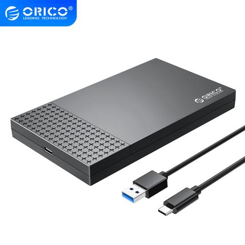 Чехол ORICO для жесткого диска Type-C USB3.1 на SATA3.0 2,5 дюймов корпус USB 3,1 Gen1 SSD, HDD 5 Гбит/с 4 ТБ Корпус для жесткого диска поддержка UASP Автоматический Ре... ► Фото 1/6