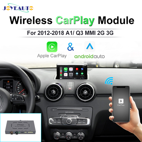 Joyeauto Aftermarket беспроводной Apple CarPlay для Audi A1 Q3 MMI RMC OEM Wifi Интерфейс Android Авто модернизация с сенсорным экраном ► Фото 1/5