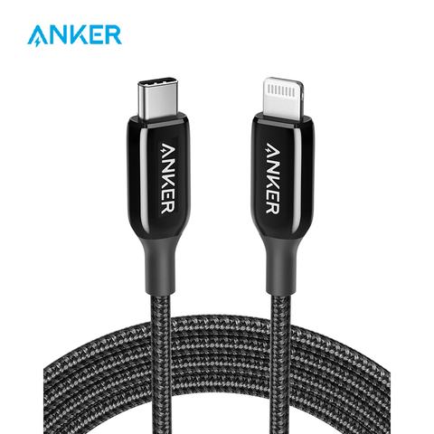 Кабель питания Anker с USB C на Lightning + III MFi сертифицированный кабель Lightning для iPhone 11/11 Pro / 11 Pro Max, электродоставка ► Фото 1/6