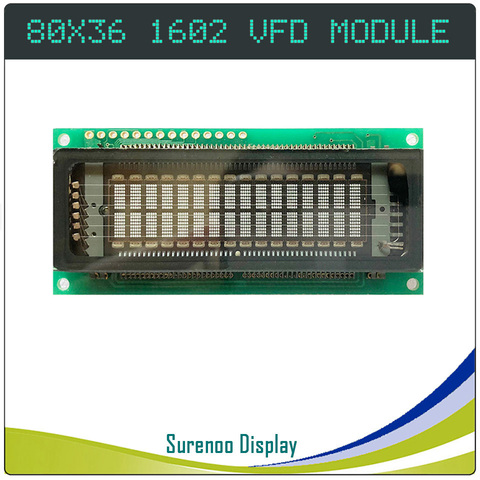 1602 16X2 Параллельный Последовательный SPI VFD экран дисплея KH162SD01 совместимый с 16T202DA2 M162SD07FA CU16025 162 ЖК-модуль ► Фото 1/3