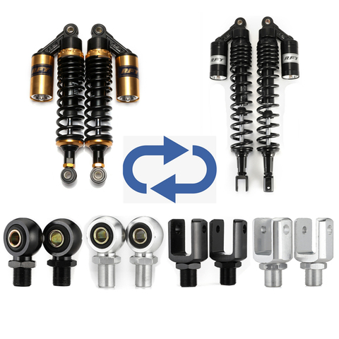 1 пара медных колец диаметр 10 мм 12 мм аксессуары для мотоциклов Воздушный амортизатор Задний Сменный адаптер U-образная головка вилки D10 ► Фото 1/6