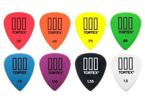 Медиатор для гитары Dunlop Tortex TIII 0,5 мм-1,50 мм ► Фото 1/1