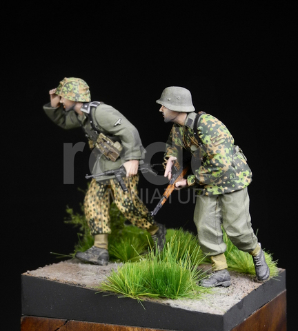 1/35, наборы моделей фигурок из смолы, военные фигурки Второй мировой войны, разобранные, неокрашенные, 671 ► Фото 1/3