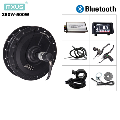 Ebike kit 36 в 250 Вт 350 Вт 48 в 500 Вт MXUS мотор-концентратор XF07 XF08 XF15F XF15R bluetooth контроллер и ЖК-комплект для переоборудования электрического велосипеда ► Фото 1/6