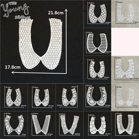Лидер продаж, красивая вышитая кружевная аппликация на воротнике, отделка DIY, кружевной воротник, аксессуары для одежды ► Фото 1/6