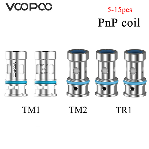 5 шт./лот оригинальная катушка VOOPOO PnP TM1 сетка 0.6ohm / TM2 0.8ohm /TR1 1.2ohm головка для Vinci Drag x Drag s Argus GT/ Air V костюм ► Фото 1/2