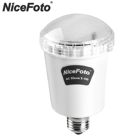 NICEFOTO I50 Studio Falsh светильник 45 Вт 5500 к AC Slave Flash lamp для E27 ► Фото 1/6