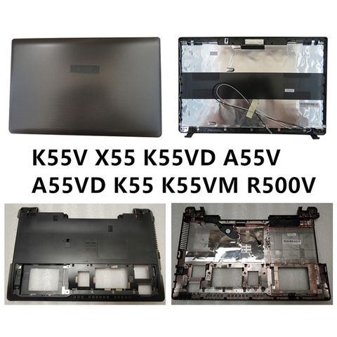 Новый ноутбук для ASUS K55V X55 K55VD A55V A55VD K55 K55VM R500V LCD задняя крышка верхний чехол или нижняя базовая крышка ► Фото 1/5