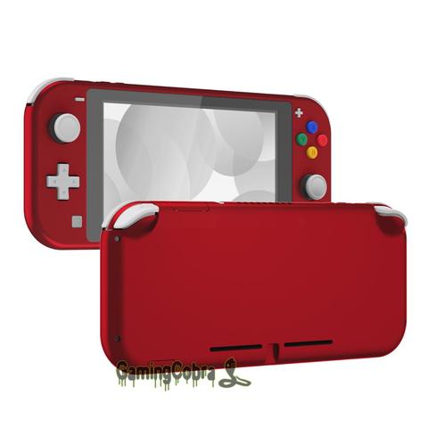 Мягкий сенсорный Алый Красный DIY чехол для замены корпуса с защитной пленкой для экрана для NS Switch Lite ► Фото 1/6
