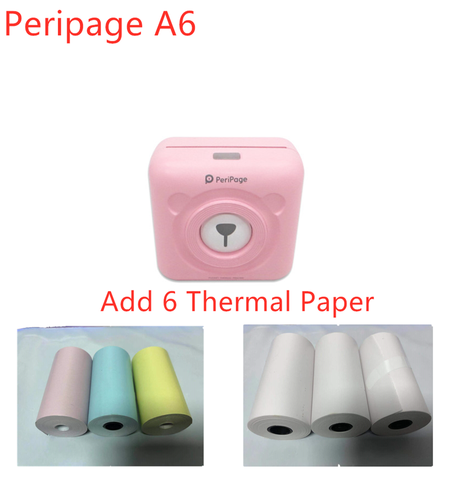 Карманный портативный термальный принтер GOOJPRT A6 Inkless с Bluetooth ► Фото 1/6