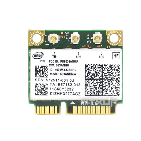 Двухдиапазонная 450 Мбит/с 633ANHMW Mini PCI-E беспроводная Wi-Fi сетевая карта для Intel 6300 6300AGN 60Y3233 для Lenovo X230 X220 T410 T420 ► Фото 1/3