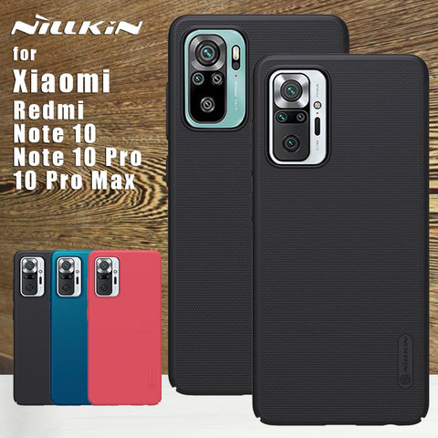 Nillkin для Xiaomi Redmi Примечание 10 5G NFC 4G чехол матовый защитный чехол на заднюю панель для телефона Redmi Note 10 Pro / 10 Pro Max 10s 5G ► Фото 1/6