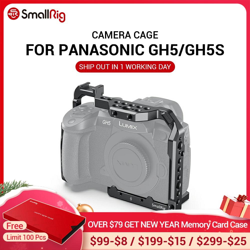 Клетка SmallRig для камеры Panasonic GH5 и GH5S с холодным башмаком, крепление для держателя монитора, вспышка, DIY варианты 2646 ► Фото 1/6
