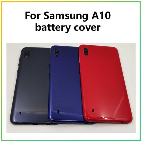 Для Samsung Galaxy A10 A105 A105F Задняя крышка батареи Стекло для Samsung A10 крышка батареи Корпус задняя крышка Замена ► Фото 1/2