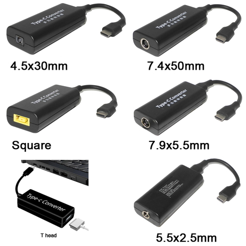 Адаптер-конвертер PD Decoy с USB Type-C на DC 5525, 5521, 7955, 4350, 7450 T ► Фото 1/6