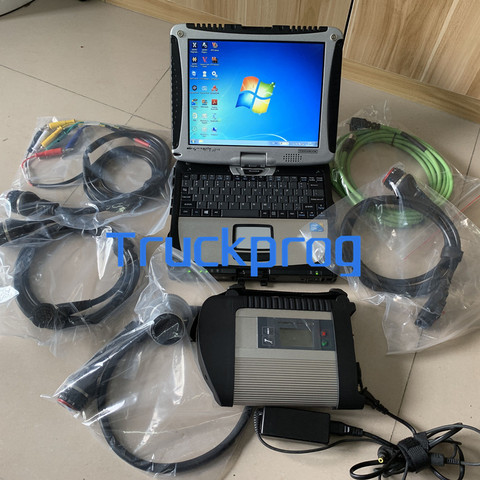 2022 год MB STAR C4 мультиплексор для Benz mb SD Connect C4 xentry das wis epc для benz truck car diagnostic Toughbook CF19 mb c5 ► Фото 1/6