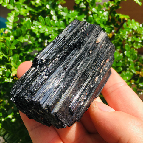 AAA 50-100 г натуральный черный турмалин хрустальный камень оригинальный 1 шт. ► Фото 1/6