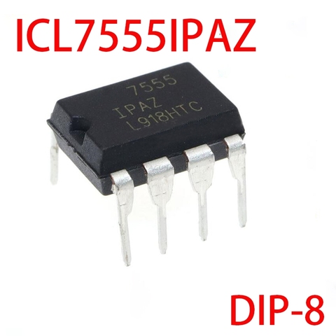 10 шт./лот IC чип интегральной схемы ICL7555IPAZ ICM7555 7555 DIP-8, универсальный таймер, новый оригинальный ► Фото 1/1