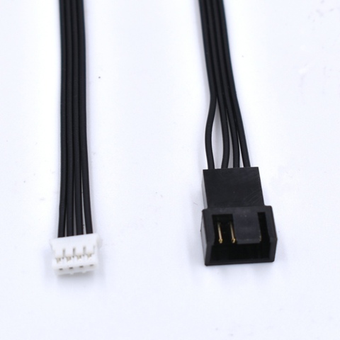 10 шт./лот, 12 см PWM mini 4pin fan к mirco 4pin адаптер питания, черный кабель для видеокарты VGA Видеокарта ► Фото 1/2