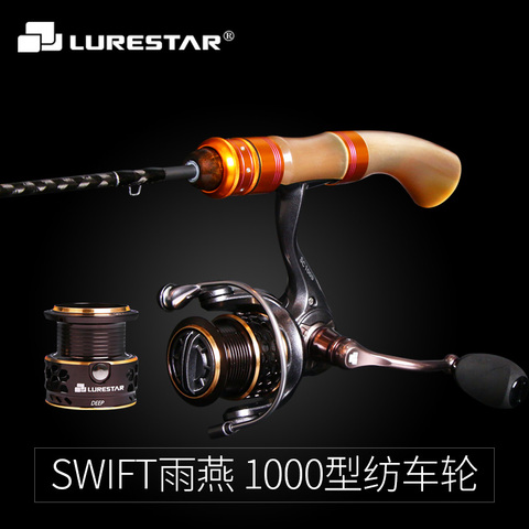 LURESTAR SWIFT-SC1009 Спиннинг рыболовная Катушка 171g 4 кг сопротивления Мощность 8 + 1BB 5,2: 1 Соотношение приманка вес 0,6-30 г спиннинг колесо удаленных ко... ► Фото 1/6