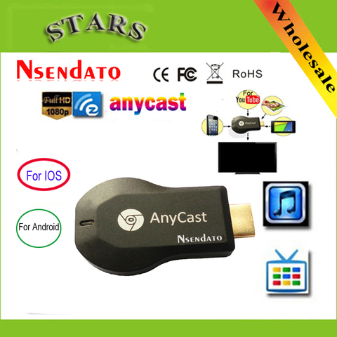 Флешка с ТВ-приставкой Anycast M2 Ezcast, 128 м, Miracast, Any Cast, беспроводной DLNA, AirPlay, дублирование, HDMI, ТВ-приставка, Wi-Fi дисплей, флешка с ресивером для iOS, ... ► Фото 1/6