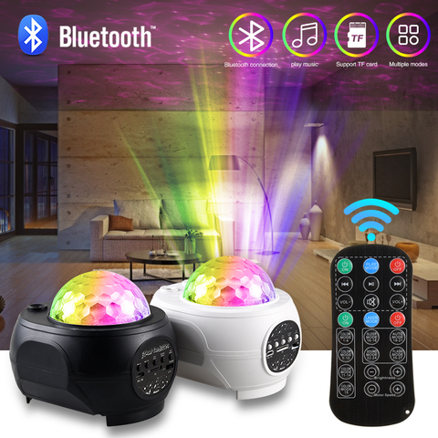 Звездное небо Звезда проектор лампа USB СВЕТОДИОДНЫЙ Ночник светильник Bluetooth музыкальный плеер Голосовое управление ночник лампа для детей подарок декор для спальни ► Фото 1/1