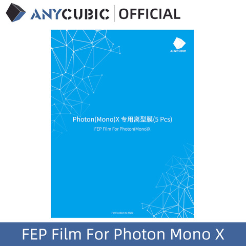 Пленка ANYCUBIC 5 шт./лот FEP для 3D принтера Photon Mono X Resin 260x175 мм SLA/LCD FEP Sheets 0,1-0,15 мм FEP пленка для 3D-принтера ► Фото 1/6