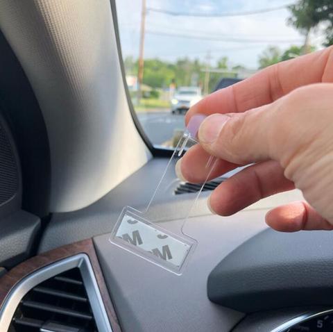 2 шт., автомобильные наклейки-держатели для автомобильных билетов для Toyota RAV4 Land Cruiser Camry Highlander Prado Prius Yaris Corolla Vitz ► Фото 1/6