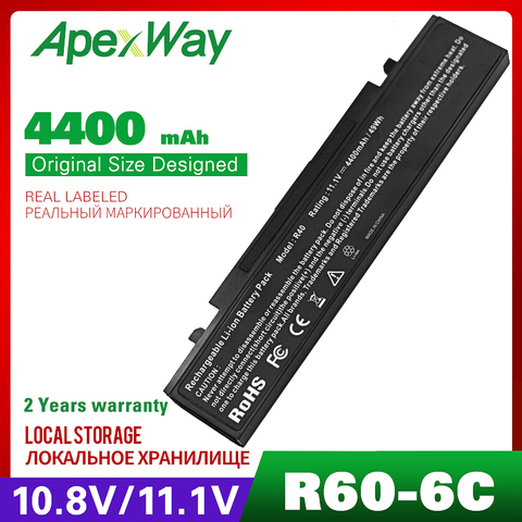 11,1 В AA-PB2NC6B батареи для ноутбука для Samsung R60 plus R610 R65 R70 R710 R40 R408 R410 R45 R458 R460 R510 X60 X65 NP-P50 NP-P60 ► Фото 1/4