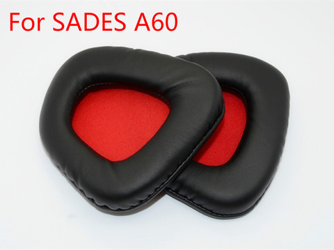 Сменные амбушюры для SADES A60, высококачественные мягкие удобные амбушюры из Протеиновой кожи, накладки для наушников SADES A60 ► Фото 1/6