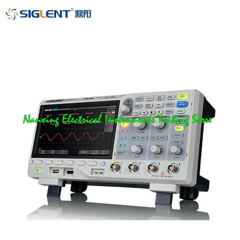 Быстрое прибытие SIGLENT SDS1204X-E 200 МГц Супер люминесцентный осциллограф SDS1104X-E 100 МГц осциллограф 4Ch 1GS/s USB 7 