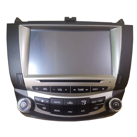 Центральная мультимедийная камера заднего вида для honda accord 2003 2007 с управлением рулевым колесом, 2 din ► Фото 1/6