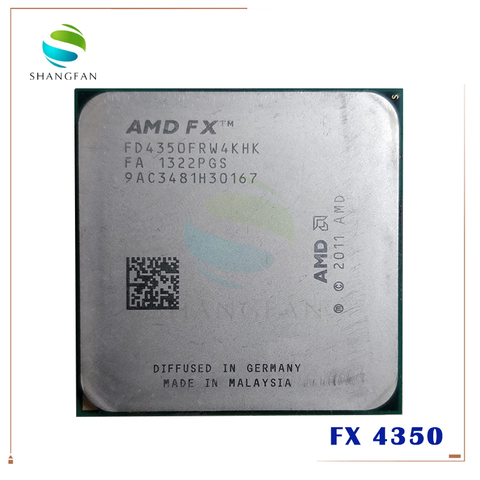 Четырехъядерный процессор AMD FX-Series FX4350 FX-4350 FX 4350 4,2 ГГц 125 Вт FD4350FRW4KHK разъем AM3 + ► Фото 1/1