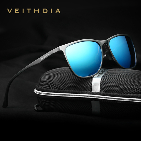 Мужские солнцезащитные ретро-очки VEITHDIA, винтажные очки из алюминиево-магниевого сплава с поляризационными стеклами, модель 6623, 2022 ► Фото 1/6