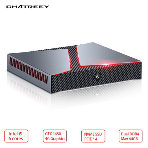 Мини-ПК Chatreey G1, intel core i5 i7 i9 с Nvidia GTX1650, 4G, VARM, игровой настольный компьютер, windows 10 HTPC ► Фото 1/6