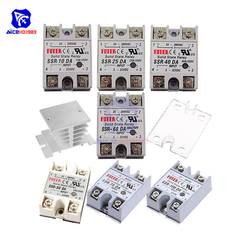 Твердотельное реле diymore SSR-10DA/25DA/40DA/50DA/60DA/75DA/100DA, защитная крышка для радиатора модуля реле ► Фото 1/6