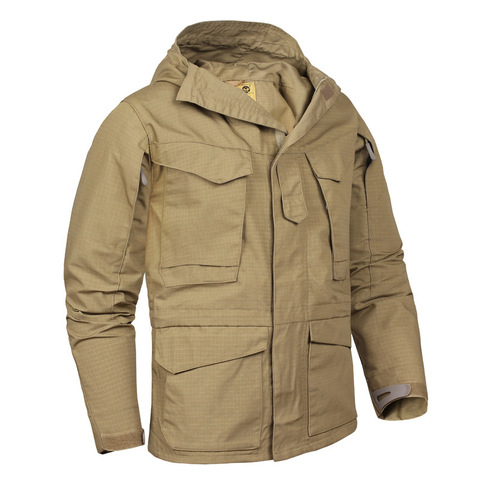 M65 военная куртка, ветровка, тактическая армейская Водонепроницаемая толстовка с капюшоном, летная пилот, мужская куртка с несколькими карманами, повседневная камуфляжная куртка, одежда ► Фото 1/6