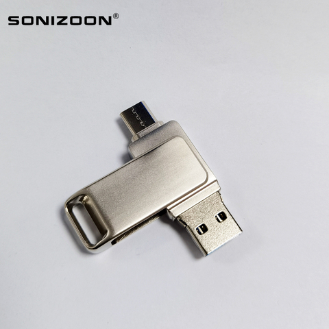 Флеш-накопитель SONIZOON TPYEC USB3.1 OTG, флеш-накопитель Type-C 8 ГБ 16 ГБ 32 ГБ 64 ГБ 128 ГБ 256 ГБ, флешка 3,0 для устройства ► Фото 1/6