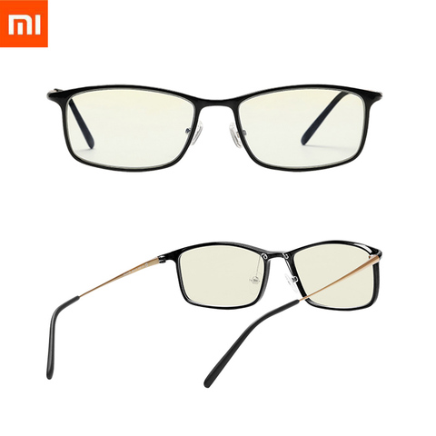 Оригинальные очки Xiaomi Mijia с защитой от синего излучения, очки с защитой от синего излучения, 40% защита для глаз с защитой от УФ излучения для мужчин, женщин, для игр на телефоне/компьютере/игре ► Фото 1/6
