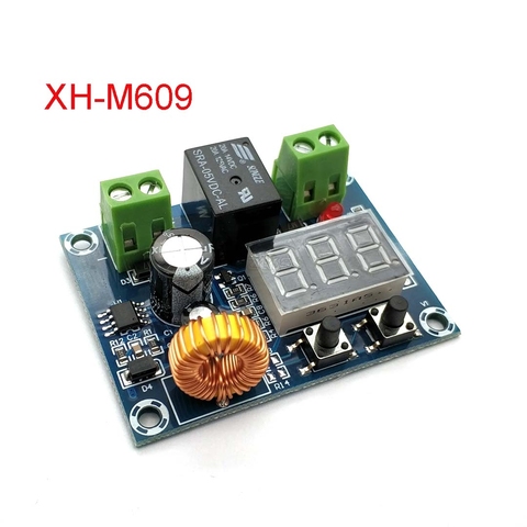 XH-M609 DC 12V-36V зарядное устройство, модуль защиты от переразряда аккумулятора с точной защитой от пониженного напряжения ► Фото 1/5