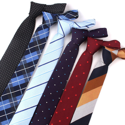 Новый жаккардовый клетчатый галстук для мужчин и женщин, полиэстеровый полосатый галстук для шеи для свадьбы, деловые костюмы для взрослых,... ► Фото 1/6