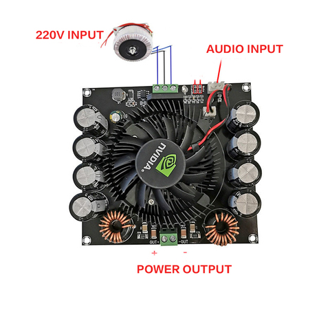 AC24V ± 4 в 420 Вт Цифровой усилитель мощности плата tda8954-го супер высокой мощности усилитель платы аудио Усиление чистый пост-уровень AD ► Фото 1/6